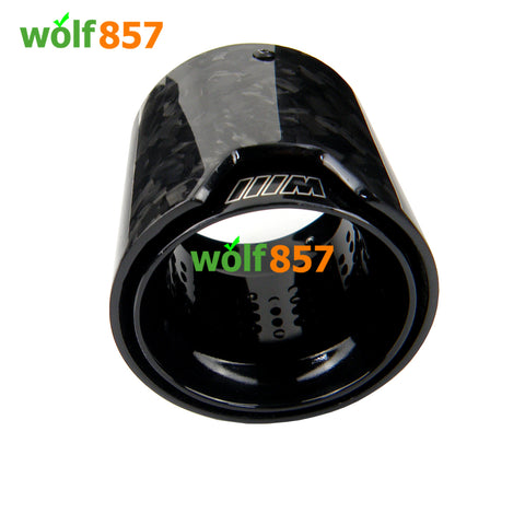 BMW M5 F90 Gloss Forged Carbon Fiber Black SUS304 Exhaust Tips BMW M5 F90 Gloss Forged Carbon Fiber Black SUS304 Exhaust Tips