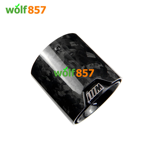 BMW M5 F90 Gloss Forged Carbon Fiber Black SUS304 Exhaust Tips BMW M5 F90 Gloss Forged Carbon Fiber Black SUS304 Exhaust Tips