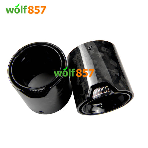 BMW M5 F90 Gloss Forged Carbon Fiber Black SUS304 Exhaust Tips BMW M5 F90 Gloss Forged Carbon Fiber Black SUS304 Exhaust Tips