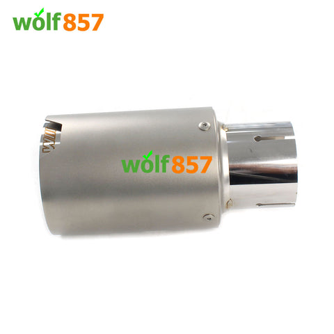 BMW Style 160mm Long Sandblasting Stainless Steel M Performance Silver SUS304 Exhaust Tips