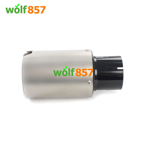 BMW Style 160mm Long Sandblasting Stainless Steel M Performance Black SUS304 Exhaust Tips