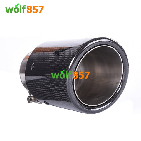 Audi S3 8V Curly Carbon Fiber AK Style Exhaust Tips