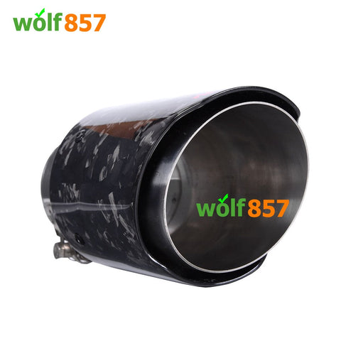 Audi S3 8V Forged Carbon Fiber Chrome AK Style Exhaust Tips