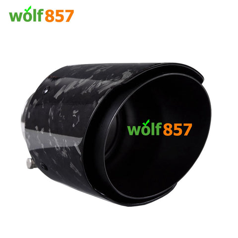 Audi S4 B8 B8.5 Forged Carbon Fiber Black AK Style Exhaust Tips