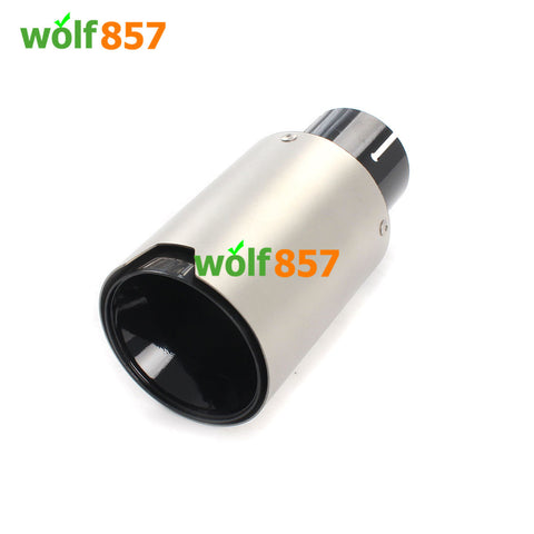 BMW Style 160mm Long Sandblasting Stainless Steel M Performance Black SUS304 Exhaust Tips