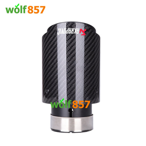 Audi S4 B8 B8.5 Gloss Carbon Fiber Matte Black AK Style Exhaust Tips