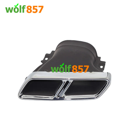 Mercedes Benz W212 Square Shape 304 Stainless Steel Exhaust Tips Upgrade E63