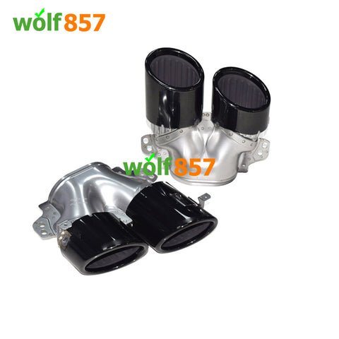 Gloss 304 Stainless Steel Mercedes Benz W177 A35 A45 Quad Oval Shape Exhaust Tips