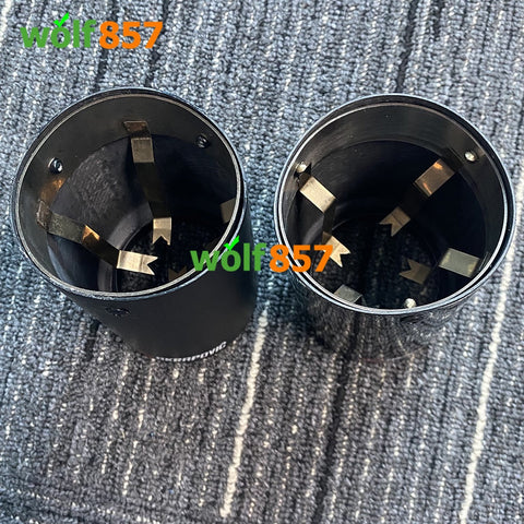 Universal AK Style 57mm Slip On Curly Gloss/Matte Carbon Fiber Cover
