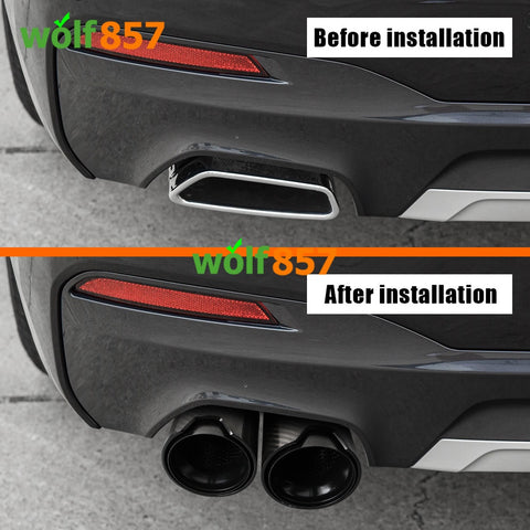 BMW 5 Series 525i 528i 530i G30 G38 2018+ Carbon Fiber Dual Exhaust Tip