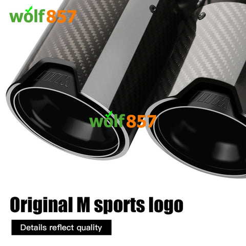 BMW 5 Series 525i 528i 530i G30 G38 2018+ Carbon Fiber Dual Exhaust Tip