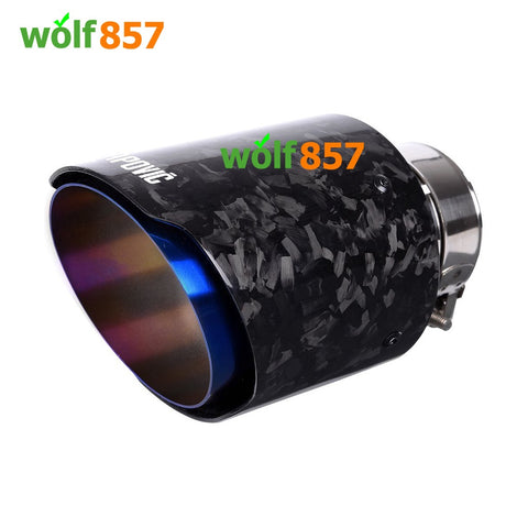 BMW 3 Series 335i 335d E90 E91 E92 E93 Forged Carbon Fiber Burnt Blue AK Style Exhaust Tips
