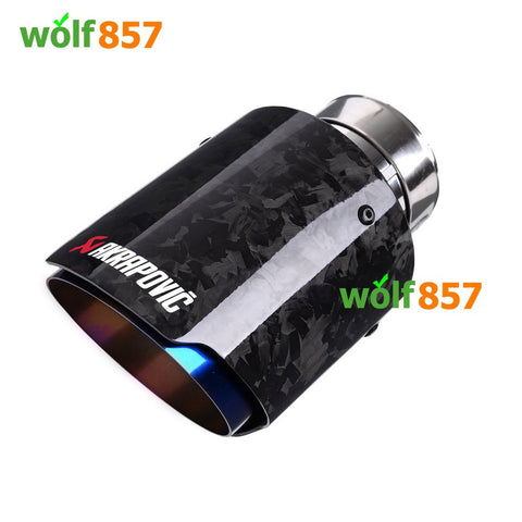 BMW 3 Series 335i 335d E90 E91 E92 E93 Forged Carbon Fiber Burnt Blue AK Style Exhaust Tips